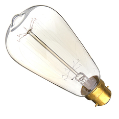 110V 40W Vintage Antique Edison Style Carbon Filamnet Clear Cage-B22 Glass Bulb (Intl)