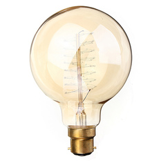110V 40W Vintage Antique Edison Style Carbon Filamnet Clear G95-B22 Glass Bulb (Intl)