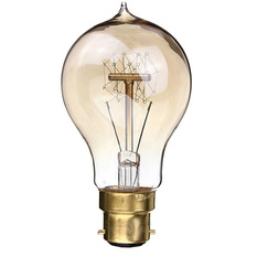 2PCS 220V 40W A19-B22 Vintage Antique Edison Style Carbon Filamnet Clear Glass Bulb (Intl)