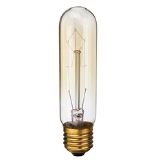 2PCS 220V 60W Vintage Antique Edison Style Carbon Filamnet Clear Glass Bulb T10-E27 (Intl)