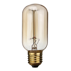 4PCS 110V 40W Vintage Antique Edison Style Carbon Filamnet Clear Glass Bulb T45-E27 (Intl)