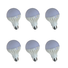 Bộ 6 bóng đèn LED Tuấn Đạt E27 9w (Ánh sáng trắng)