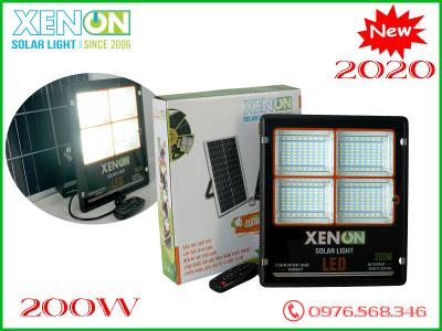 Đèn pha Xenon CX200W| năng lượng mặt trời| viền cam
