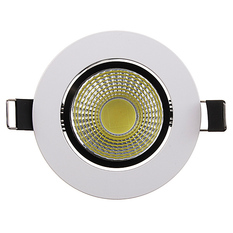 Dimmable 6W 9W 12W 15W COB LED Downlight Kit Fixture Recessed Ceiling Light Bulb Cool White (Intl)