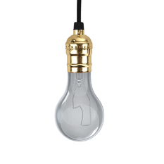 Edison E26/E27 Screw Bulb Holder Gold No Switch (Intl)
