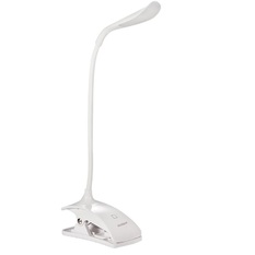 Vococal Touch Sensor Adjustable Desk Table Clip Rechargeable Lamp (White) (Intl)