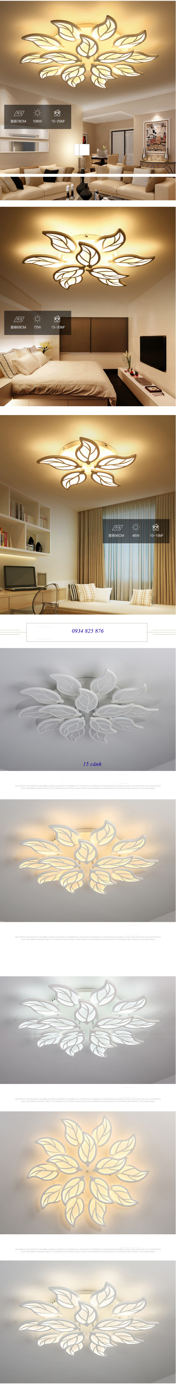 Đèn Ốp Trần Chiếc Lá Hiện Đại-LT946-12