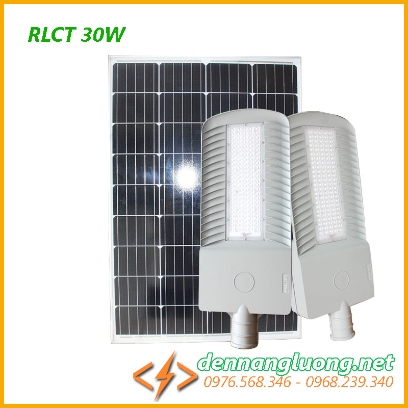Đèn đường công trình Philips RLCT 30w cao cấp| năng lượng mặt trời