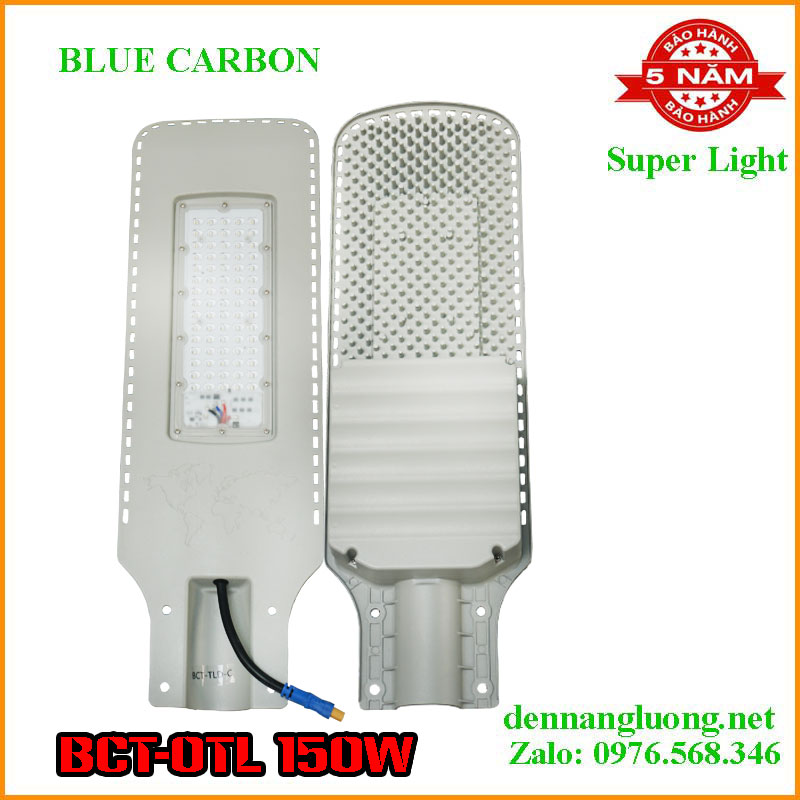 Đèn Đường Năng Lượng Mặt Trời Blue Carbon BCT-OTL 150W Bảo Hành 5 Năm