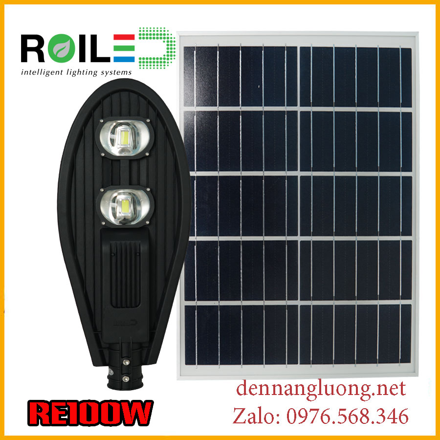 Đèn đường Roiled RE100W năng lượng mặt trời