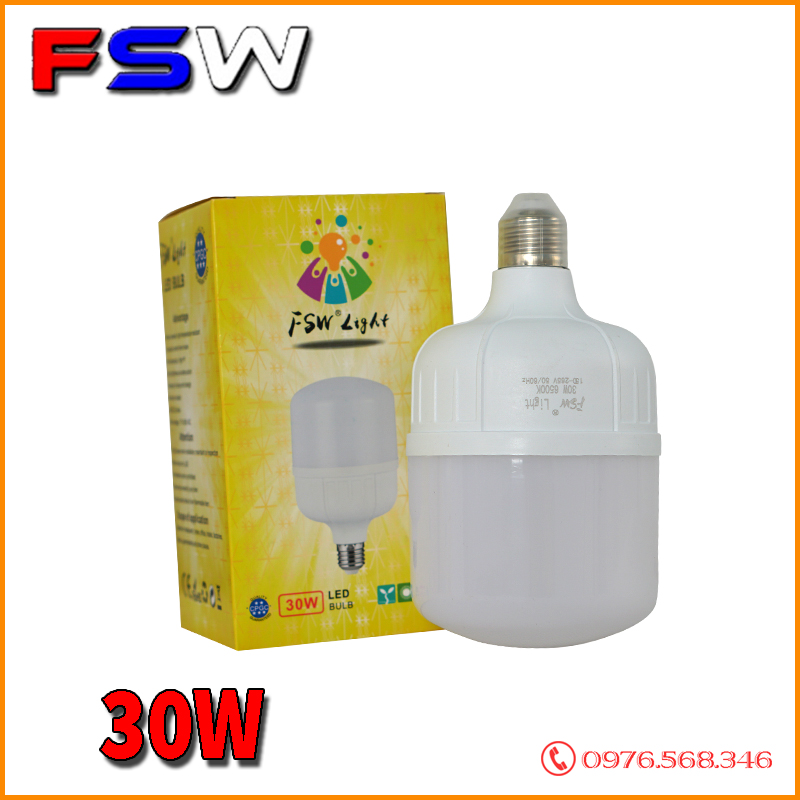 Đèn led FSW 30W| bóng búp E27