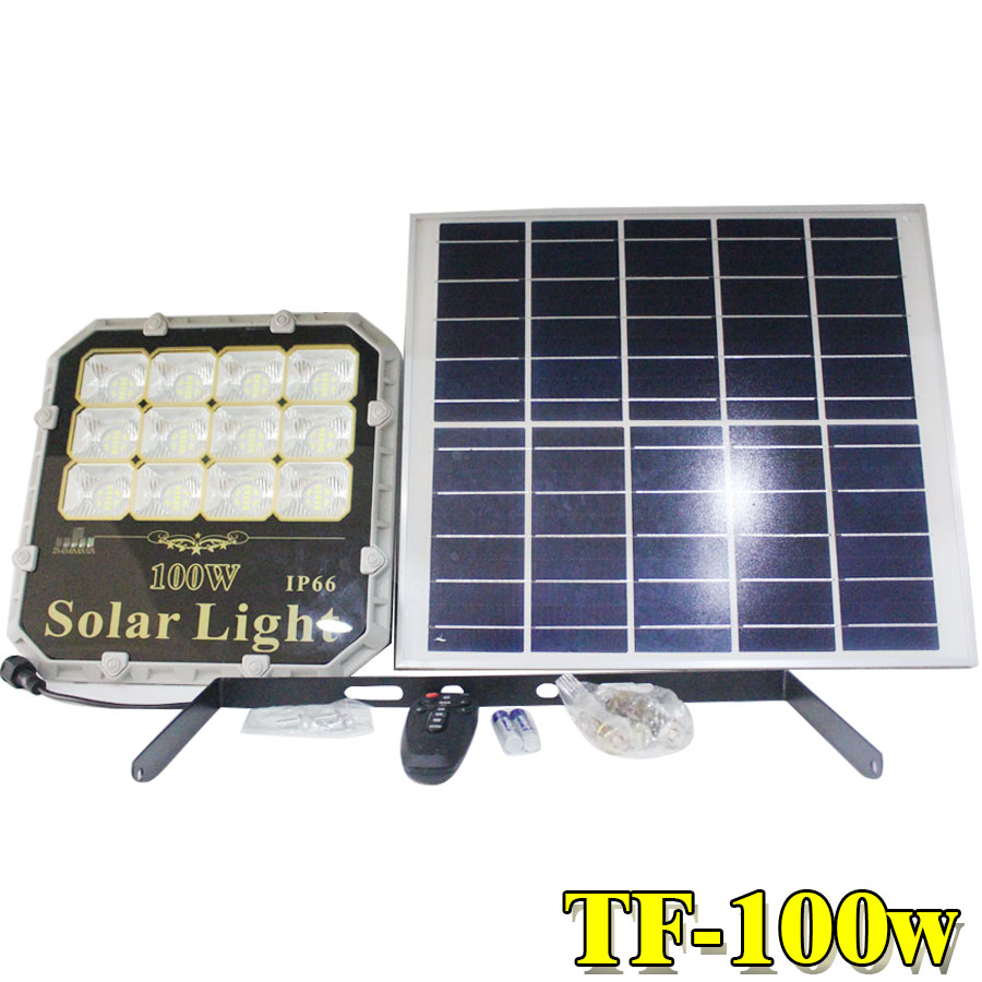 Đèn pha năng lượng mặt trời 100w cao cấp Roiled TF-100w