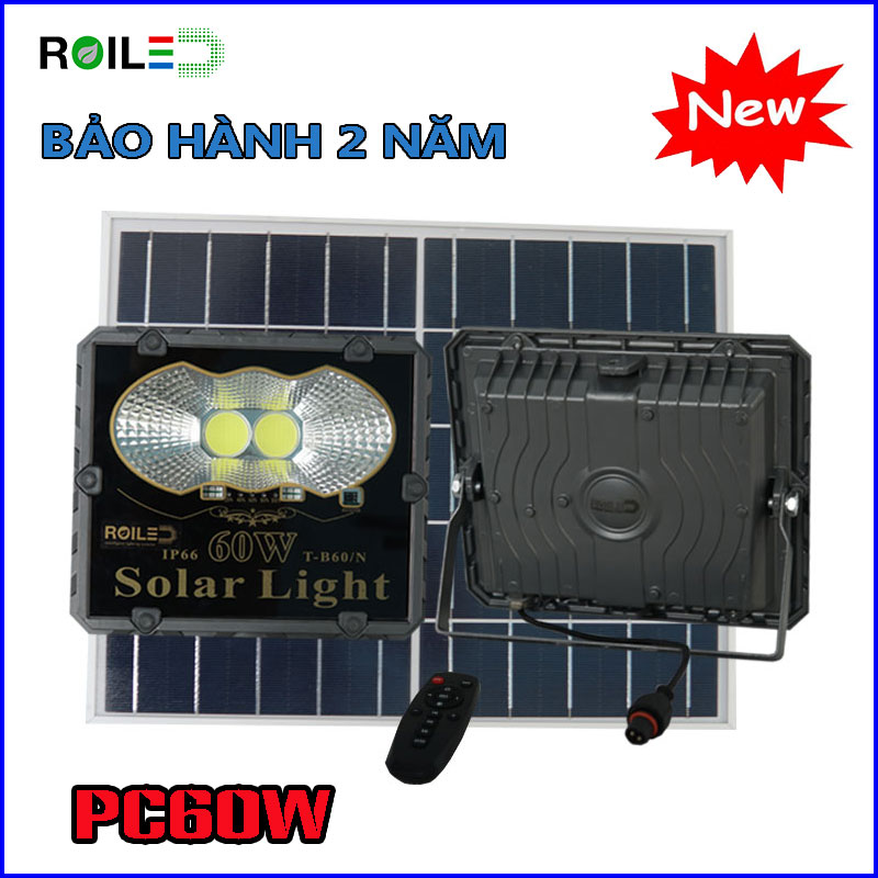 Đèn pha năng lượng Roiled PC60W siêu rẻ