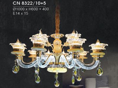 Đèn Chùm Trang Trí Phòng Khách HFCN-8322/10+5 Sang Trọng