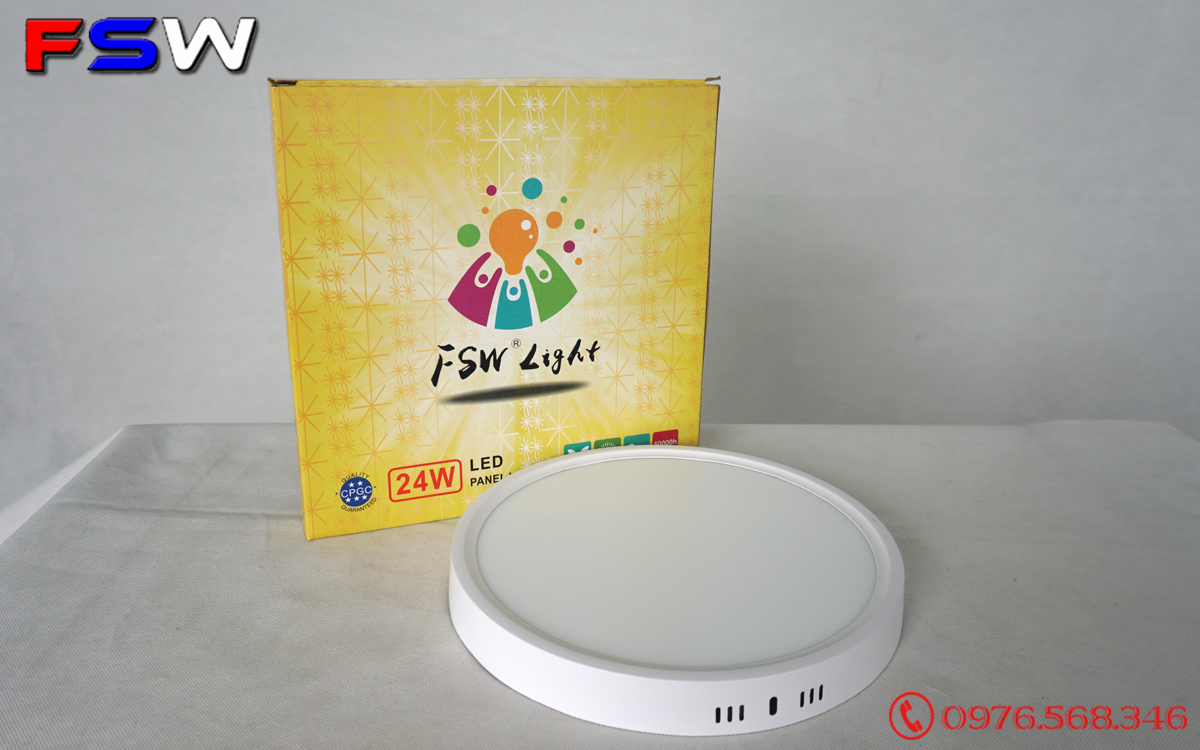 Đèn ốp trần FSW 24W tròn| 2 chế độ sáng