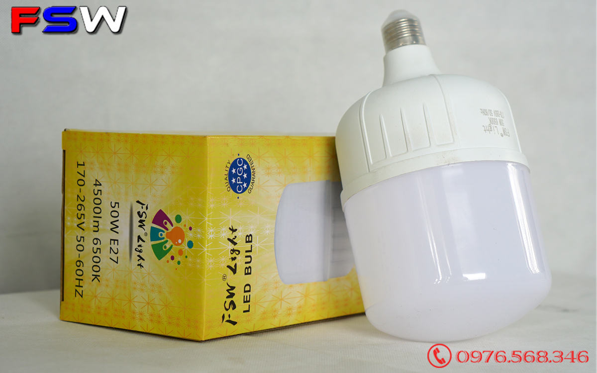 Đèn bulb FSW 50W| đèn búp công suất lớn