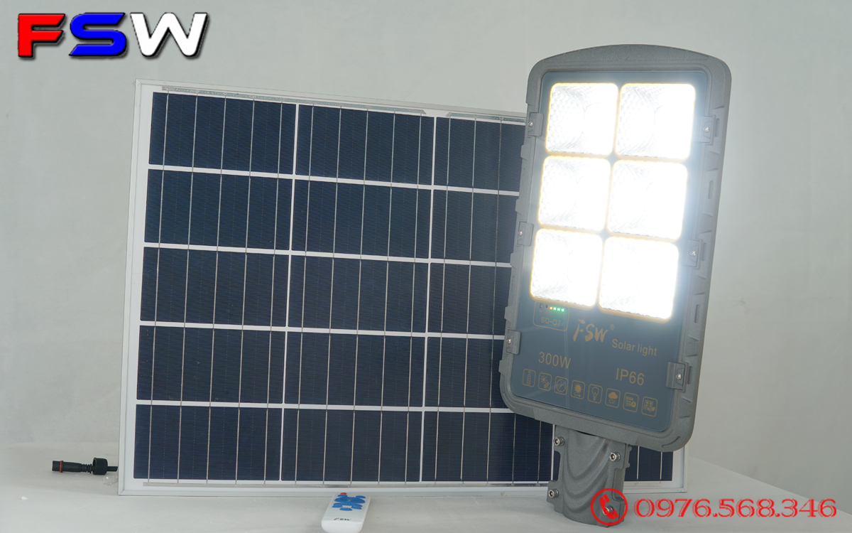 Đèn đường FSW 300W| năng lượng mặt trời cao cấp