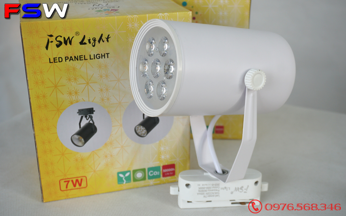 Đèn rọi FSW 7W led trắng| đèn shop giá kho