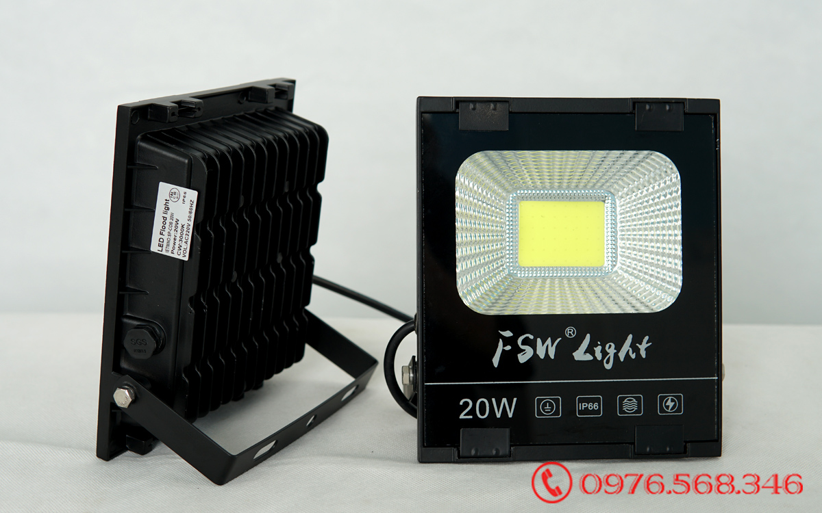 Đèn pha FSW 20W| đèn led ánh sáng trắng