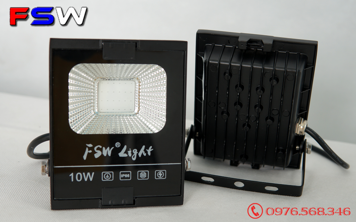 Đèn pha FSW 10W xanh dương| đèn pha COB giá rẻ