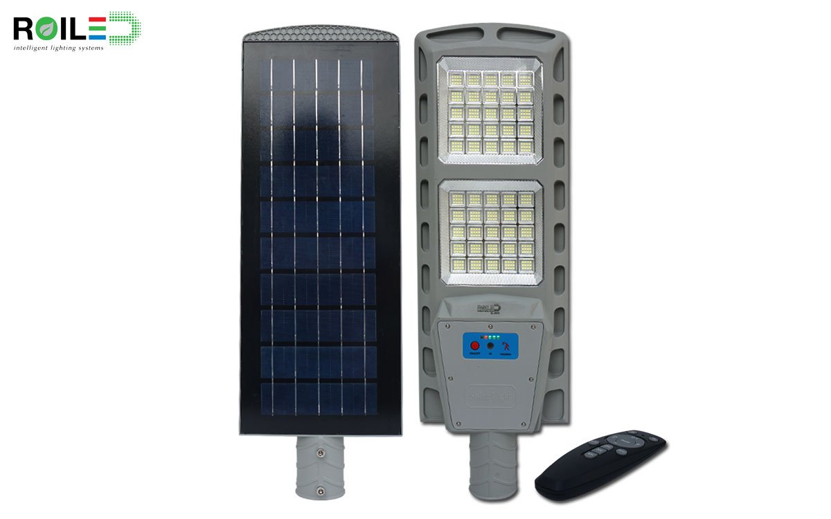 Đèn năng lượng mặt trời 200W, đèn đường tấm pin liền thể Roiled RL-200W