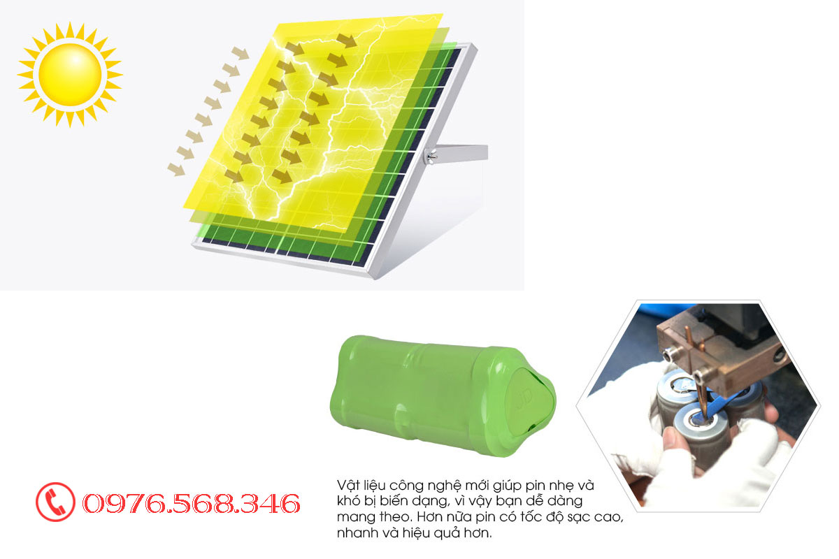 Đèn pha solarlght Jindian JD100W - 8800L giá rẻ Đèn pha solarlght Jindian JD100W - 8800L giá rẻ
